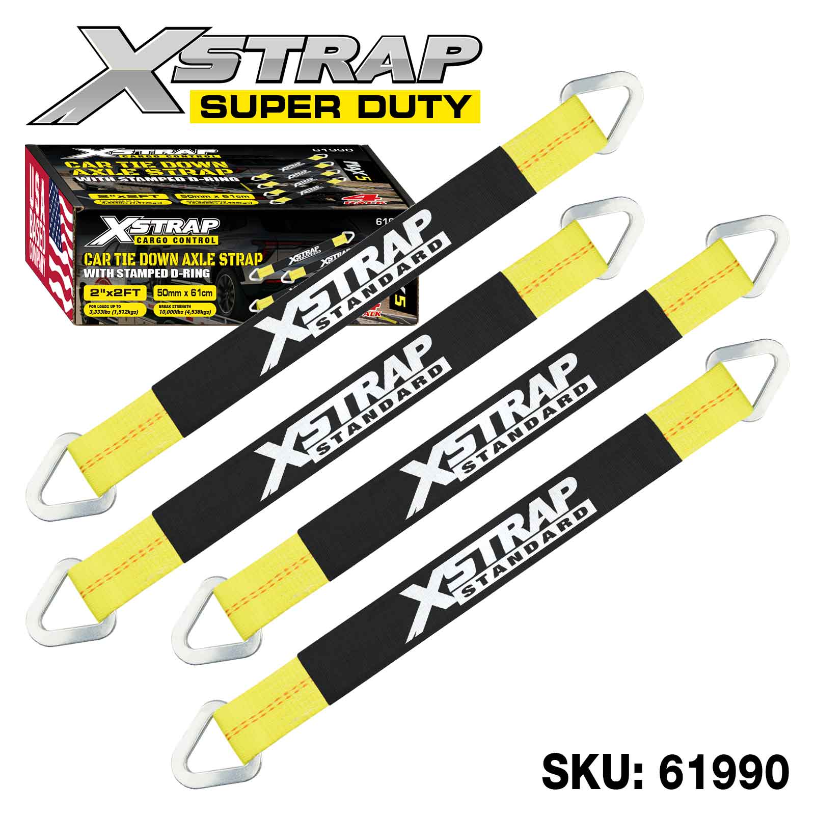 Xstrap 61990 4PK Alex 스트랩 3,300lb SWL